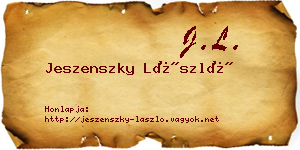 Jeszenszky László névjegykártya